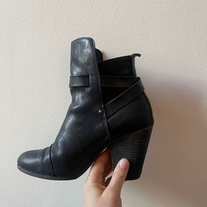 RAG & BONE Harrow leather ankle boots- SIZE 38.5